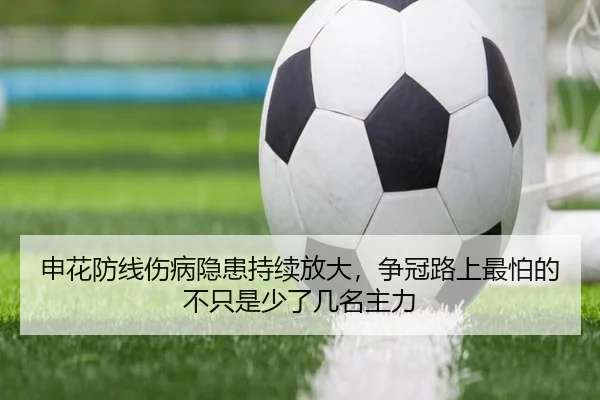 申花防线伤病隐患持续放大，争冠路上最怕的不只是少了几名主力